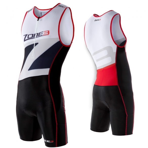 Zone3 lava long distance tri suit men's black/white/grey/red 2015  Z14143